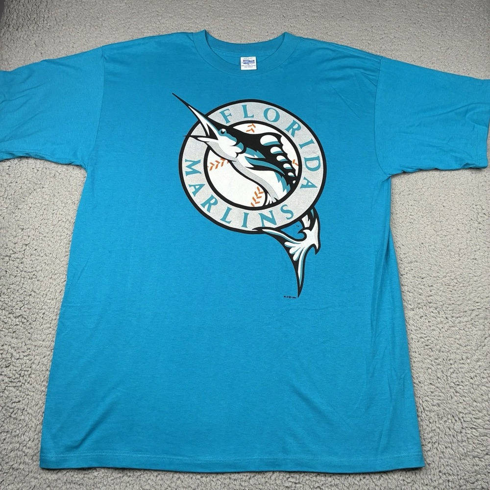Vintage 1994 Florida Marlins T-Shirt Men's XL Salem Sportswear USA MLB